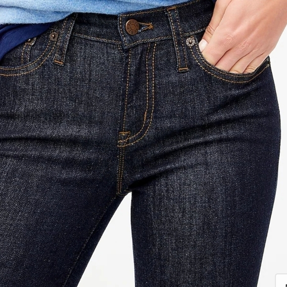 J CREW FACTORY MID RISE STRETCH JEAN DARK WASH - Picture 2 of 10